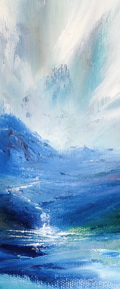 Icy Blue waterfall by oconnart
