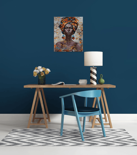 Commission for Nakia. 'African woman' - Framed