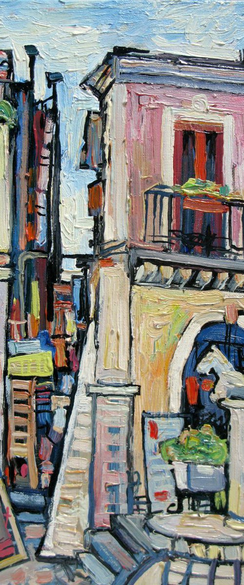 Taormina. Vico degli Ebrei. by Nikifor Swiristuhin