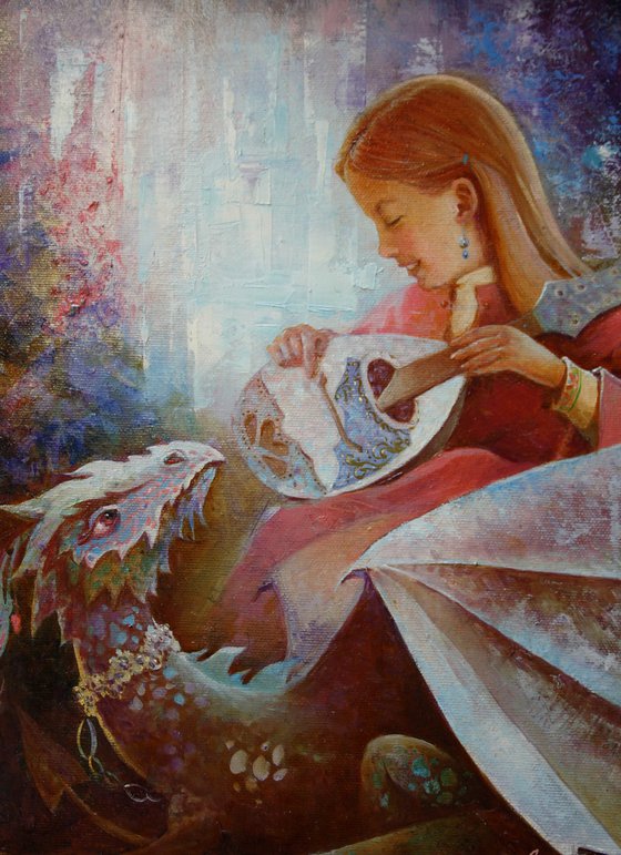 Девочка и дракон.Анна добродий