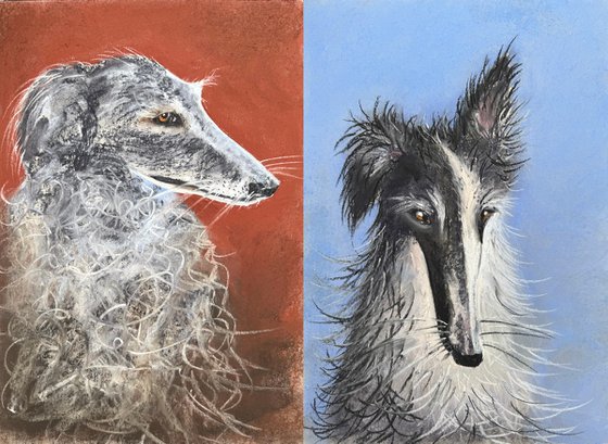 Dogs Portraits Soft Pastel