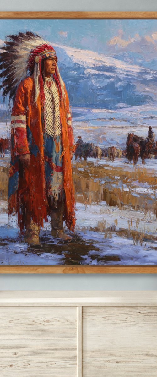 Native American Chief by Yass Paints