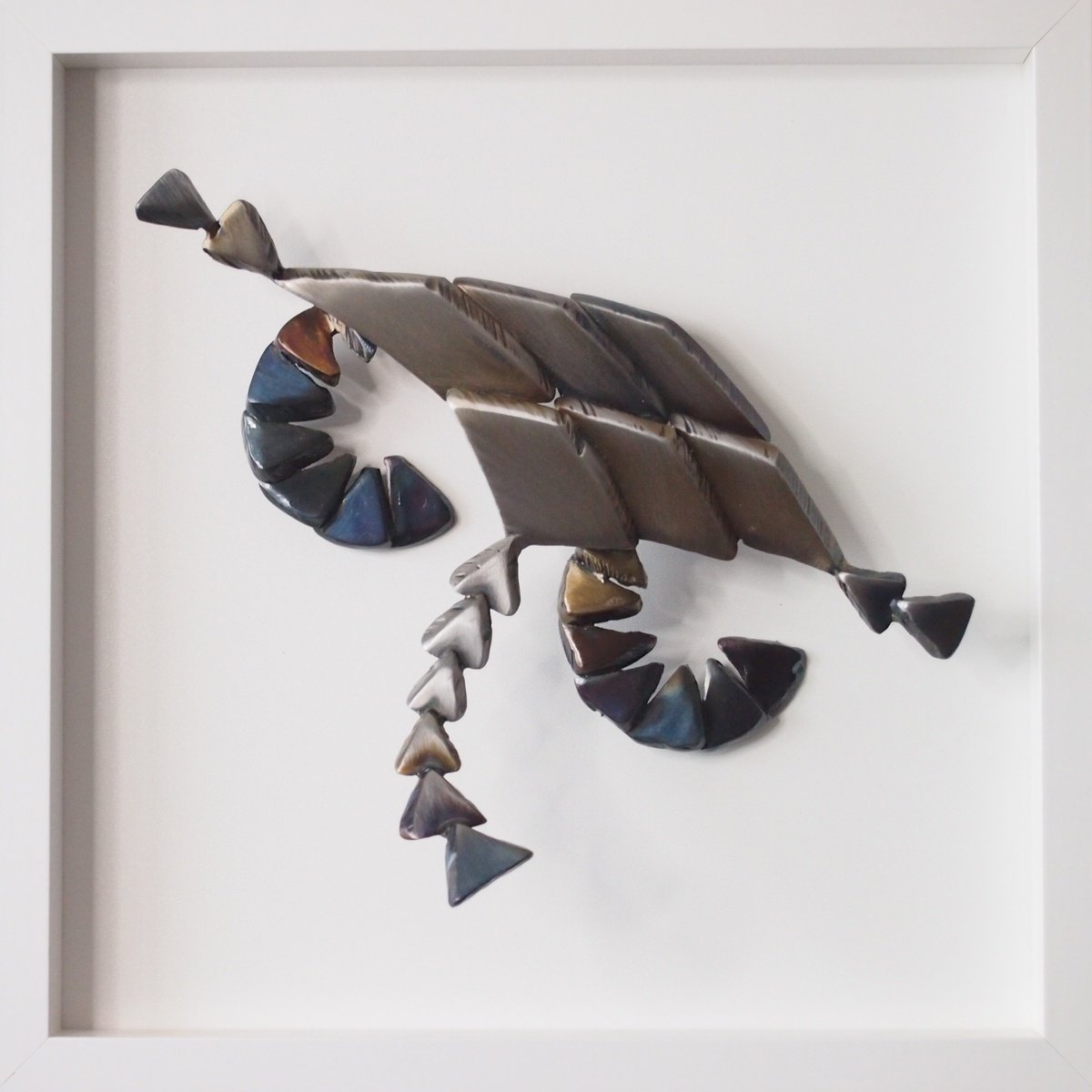 Urban And Pop Landscape Relief By Stevlin Yovchev, 11 X 11", "Kite", Original Artwork