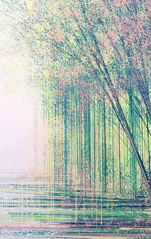 Forest Path With Spring Blossom by Marc Todd