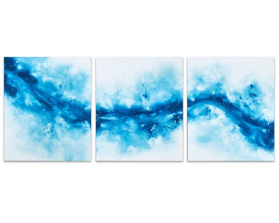 Symphony Blue Triptych