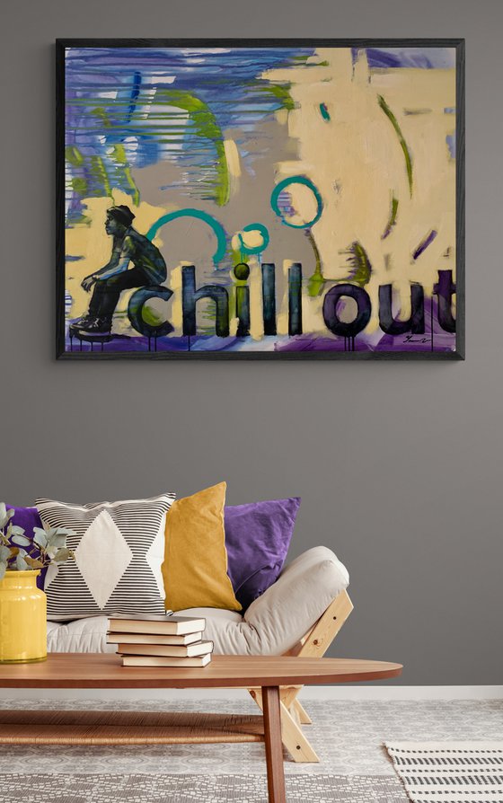 Big painting - "Chill out" - Urban Art - Relax - Summer - Street - City