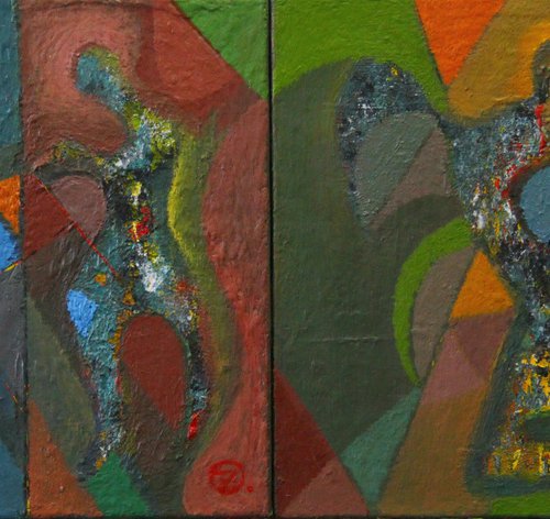 Dance. Diptych by Zaza Kharabadze