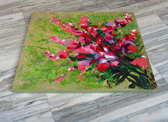 "BOUGAINVILLEA" FLORAL PAINTING