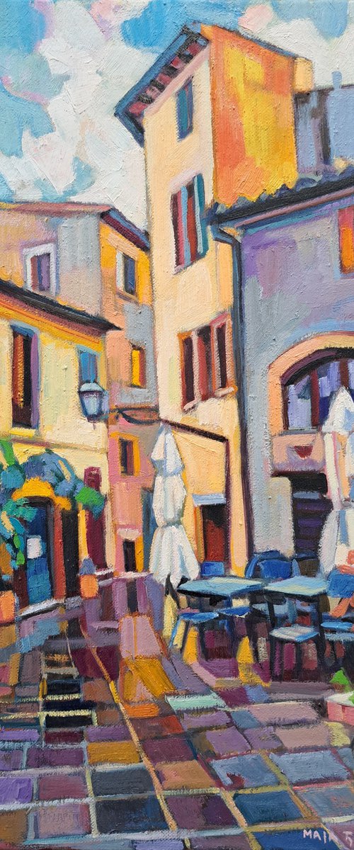 Rainy Day in Pitigliano by Maja Đokić Mihajlović