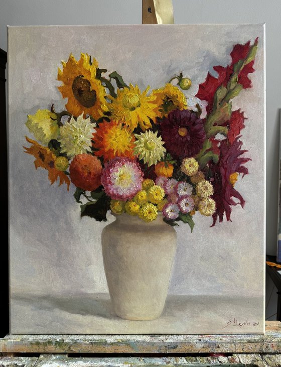 Colorful Flowers Still Life