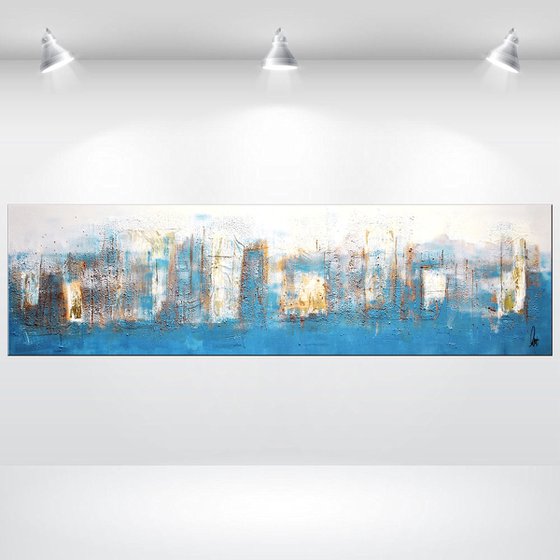 Hidden Windows  - Abstract Art - Acrylic Painting - Canvas Art -  Abstract Painting - Industrial Art