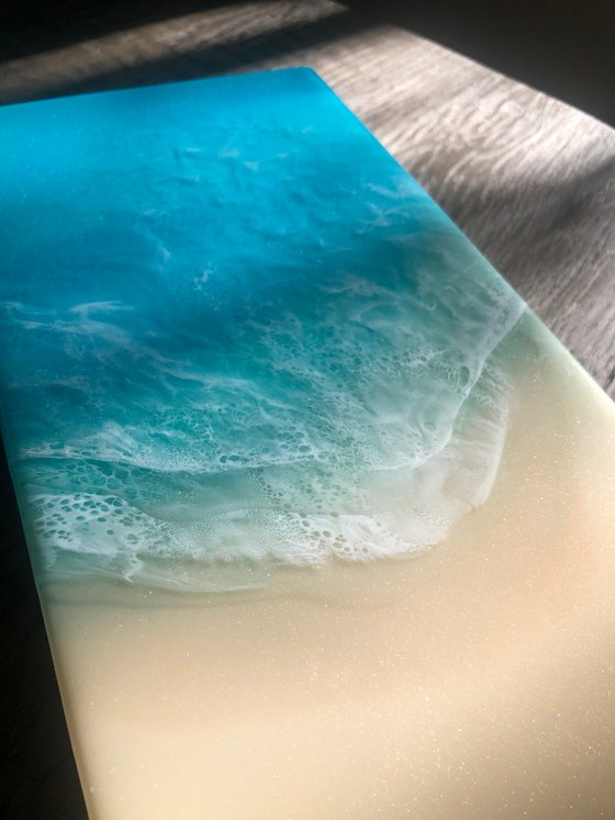 White Sand Beach #32 Ocean Seascape Painting
