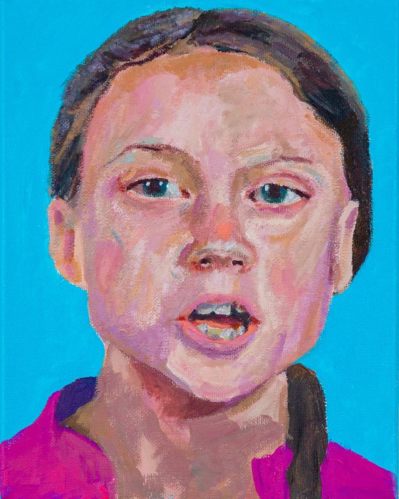 Nine Portraits Of Greta Thunberg 9x 10x8