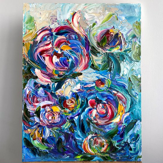 Vibrant Cosmic Bloom Art