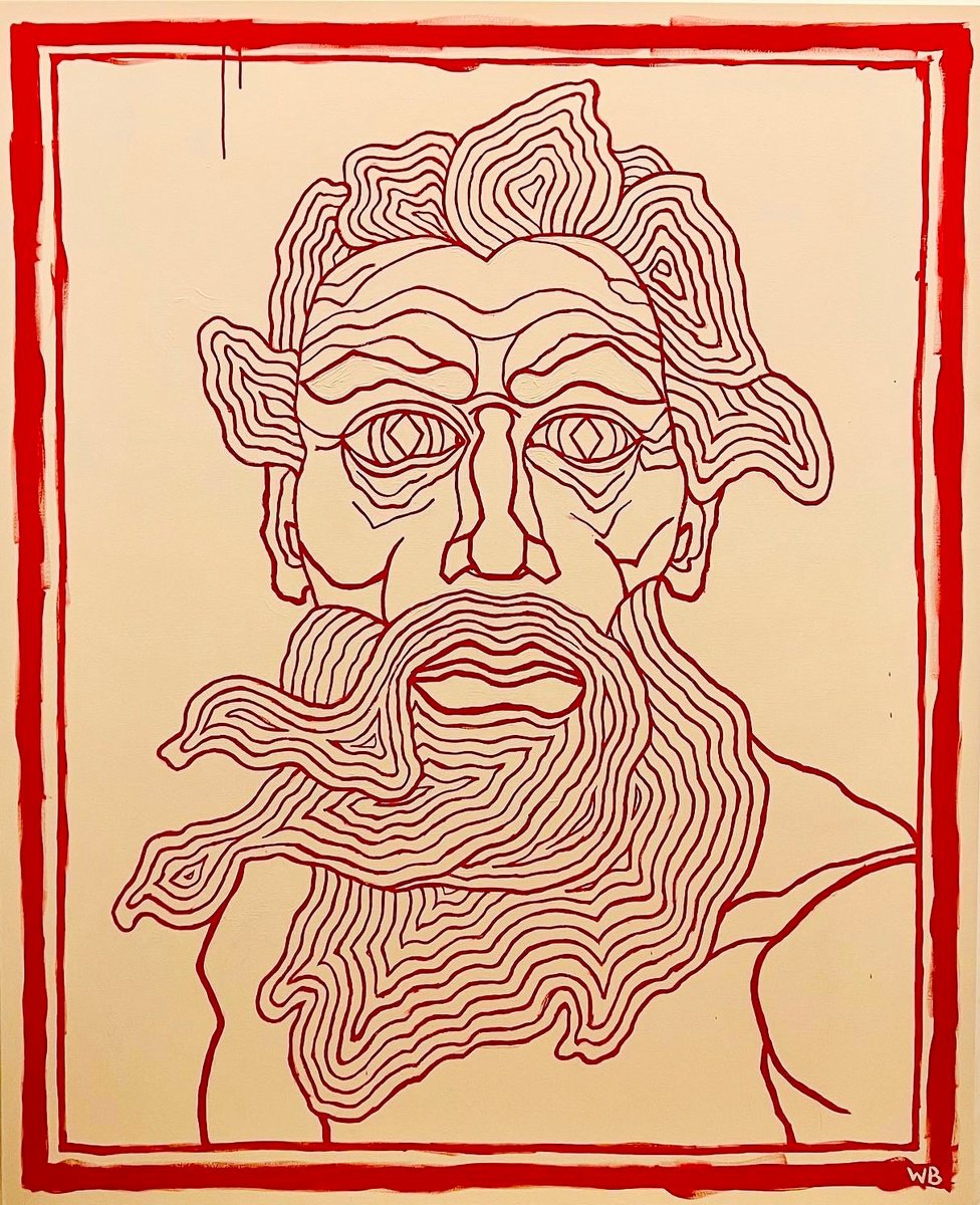 "So, What Does it Mean?" Acrylic painting by Wyatt Bunce Artfinder