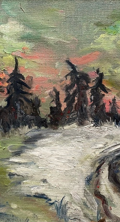 Pines Path by Razmik Manoyan