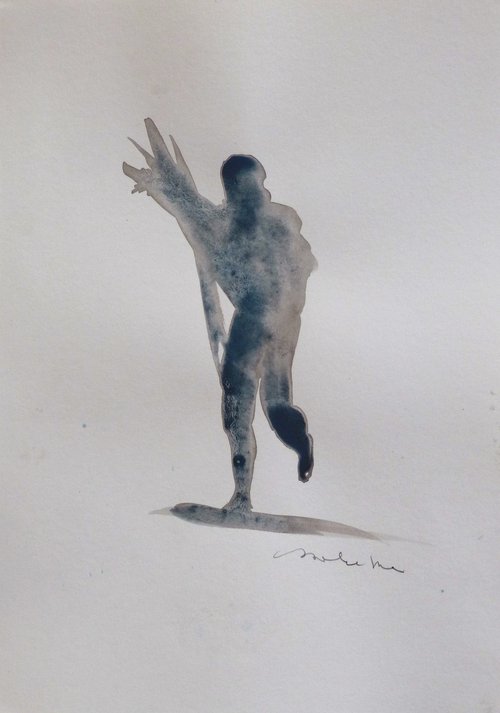 Running SILHOUETTE, 21x29 cm by Frederic Belaubre