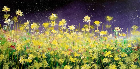 Midnight Garden Dandelions & Daisies