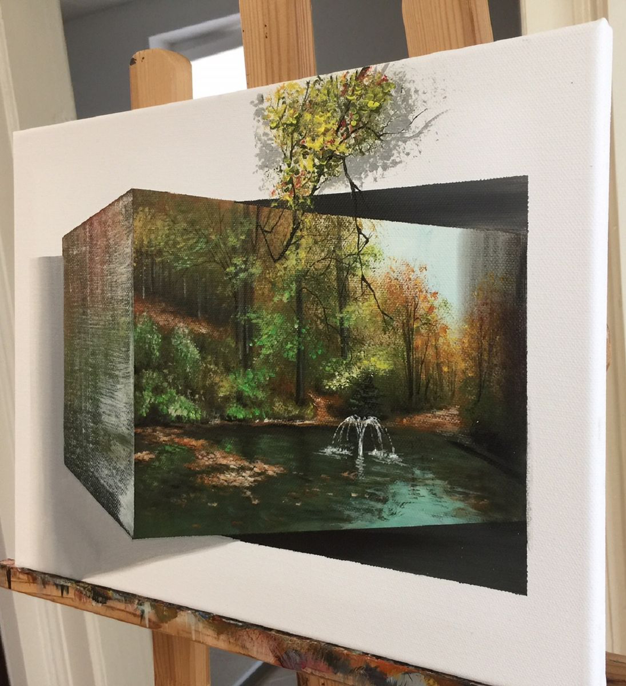 3d Landscape Acrylic Painting By Eka Peradze Artfinder