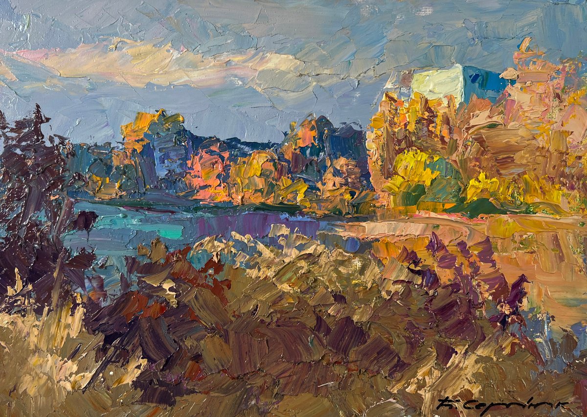 August Summer Day By Boris Serdyuk, 11 X 9, Artwork For Sale On Artfinder