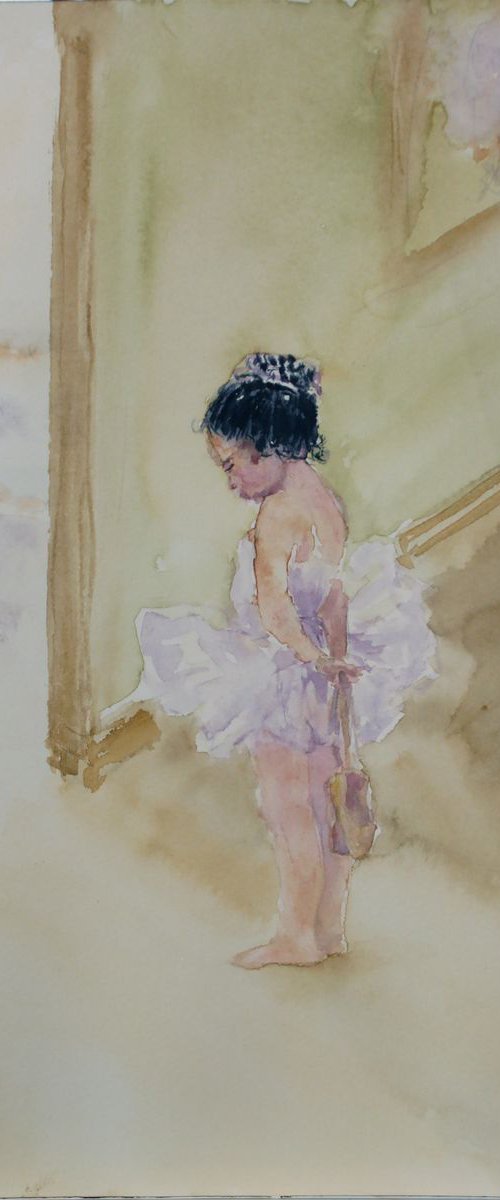 Little Ballerina I  /  ORIGINAL PAINTING by Salana Art Gallery