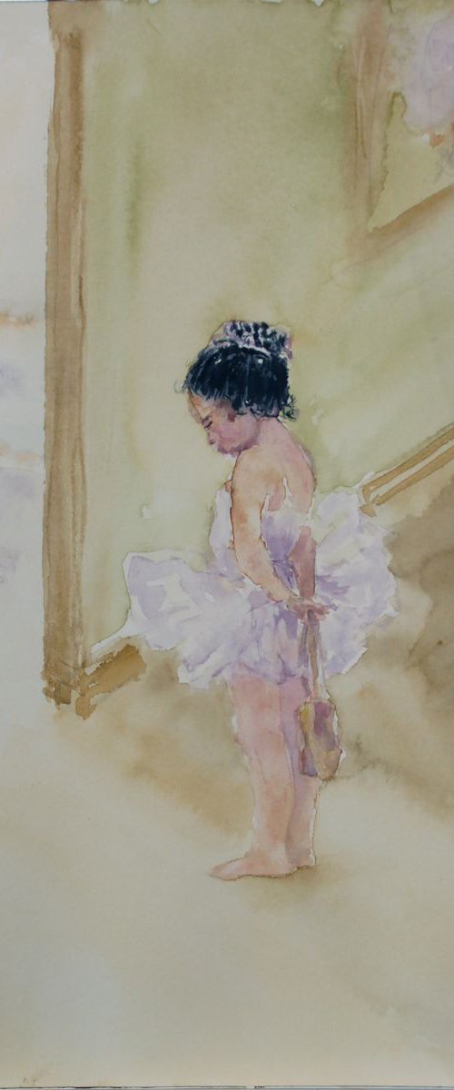 Little Ballerina I  /  ORIGINAL PAINTING by Salana Art / Svetlana Samovarova