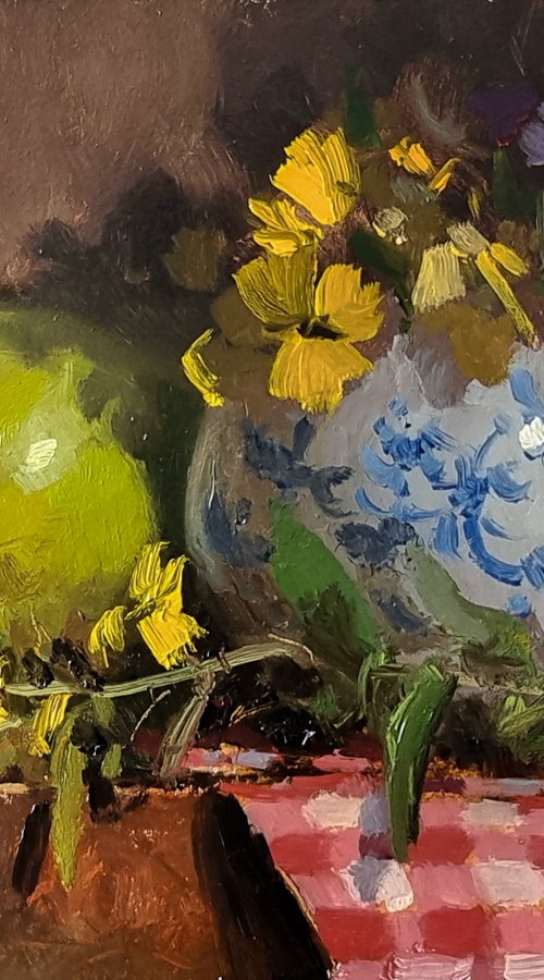 Apple and Spring Flowers by Pascal Giroud