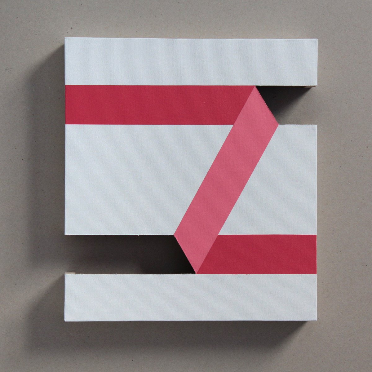 Geometric Abstract Acrylic Painting By Martin Singer, 11 X 13", 1B2P-24, Original Artwork