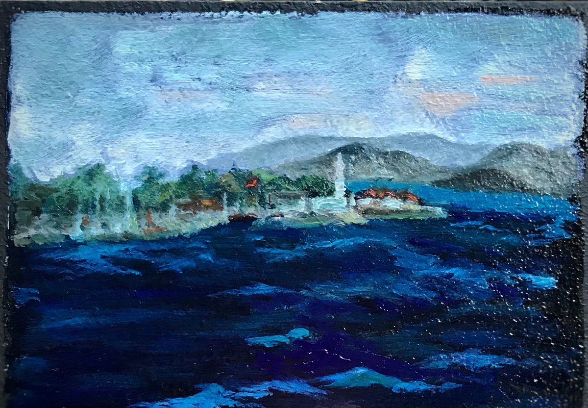 Evening sea ISTANBUL collection of miniatures by Marina Deryagina