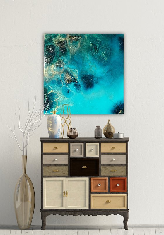 Golden Halo, Blue Depth #5
