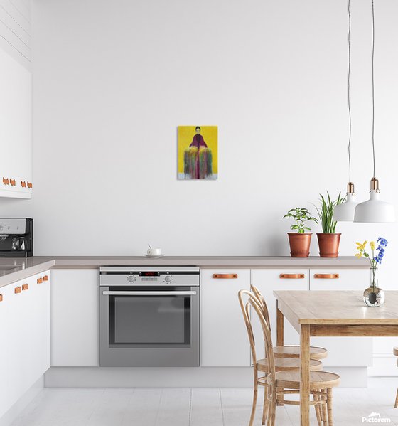 Girl with Yellow Flowerscape