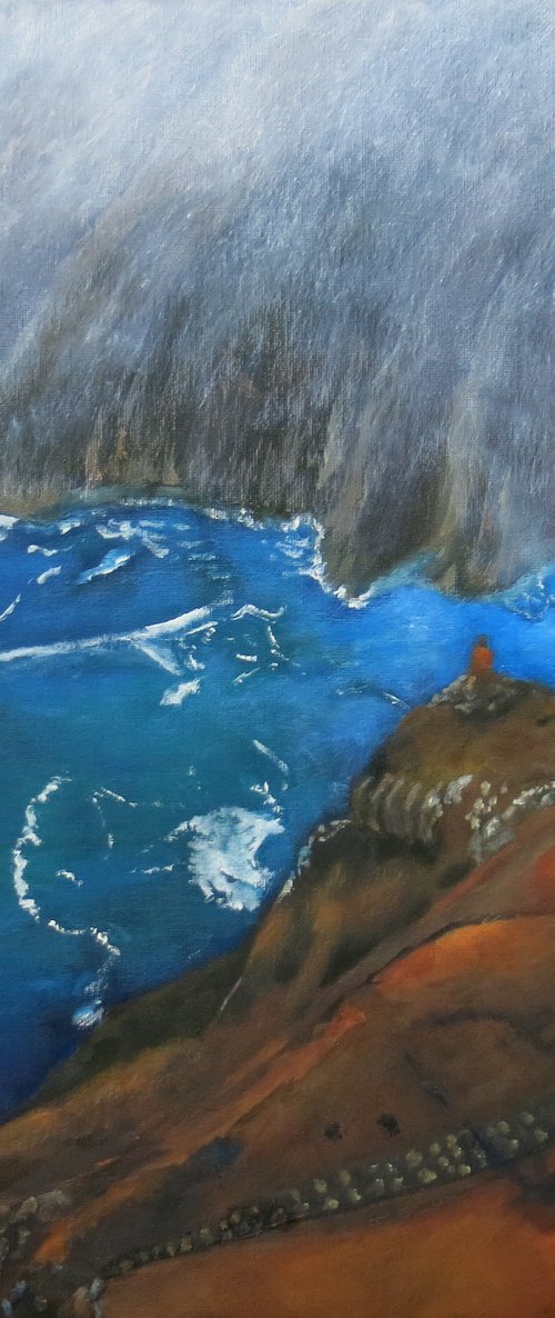 Mist over Slieve League Cliffs by Maureen Greenwood