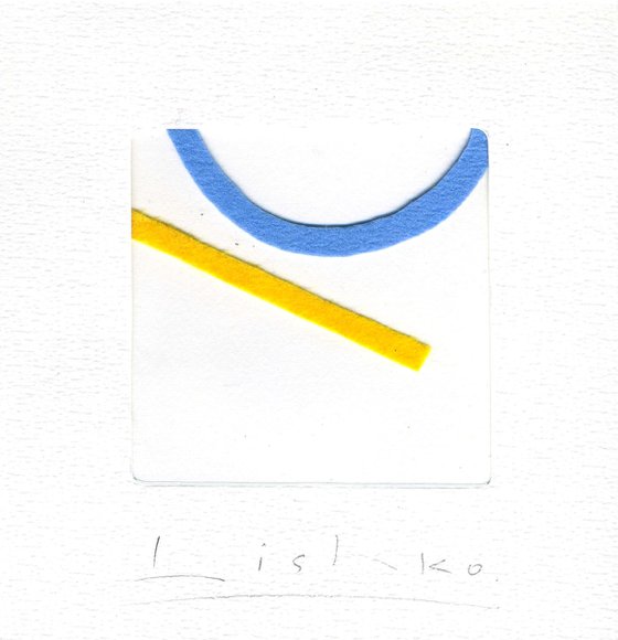 YELLOW AND BLUE 15.5*15 CM / 6,10*5,90 INCH \