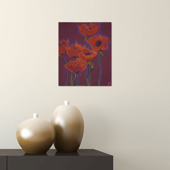 Red poppies