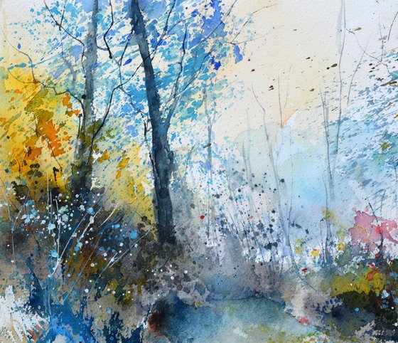 Shimmer quiet path-watercolor