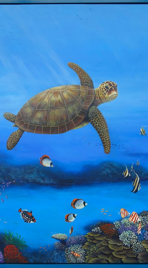 Greenback Turtle 2 by John N Mason