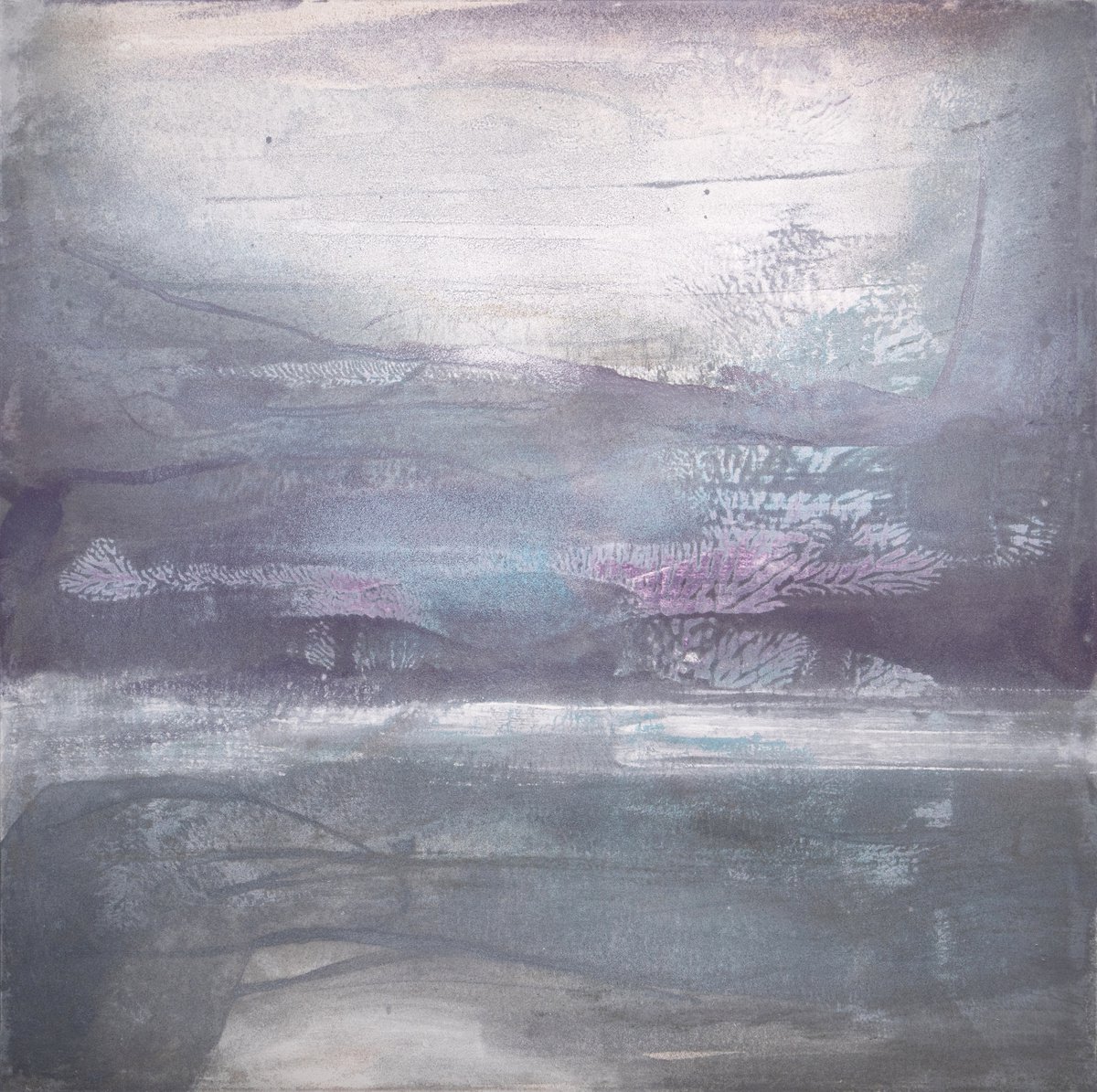 Abstract Acrylic Painting By Rokas Berziunas, 55 X 55", No. 20 - 26 (140 X 140 Cm ), Original Artwork