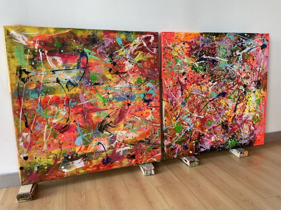 Diptych-Vibrant Eclipse