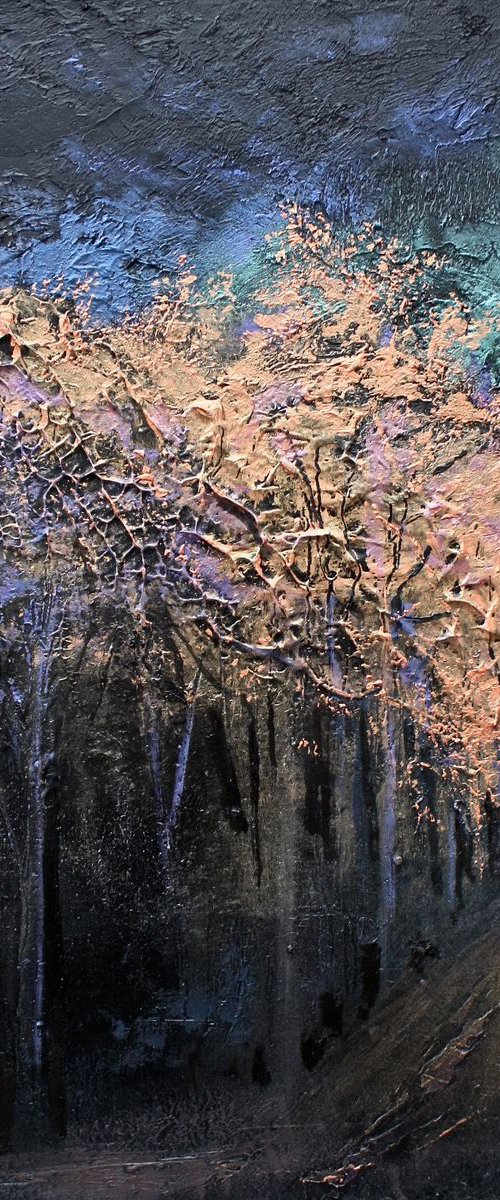 Dusk over Gallows Wood by Simon Jones