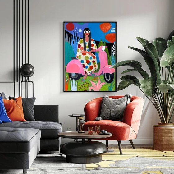 Dream Ride Under Red Sun