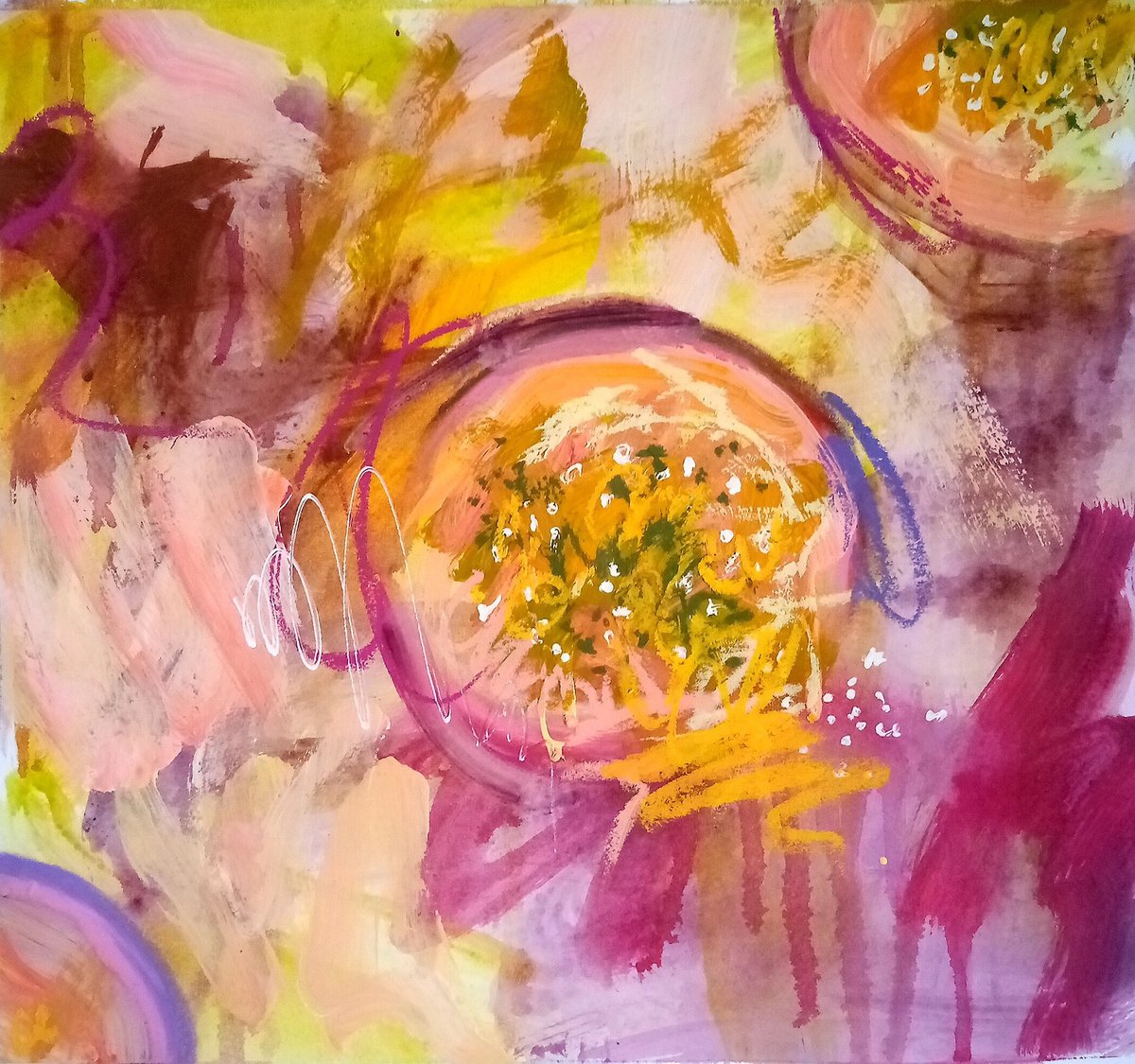 Abstract Passion fruit #1/2021 by Valerie Lazareva