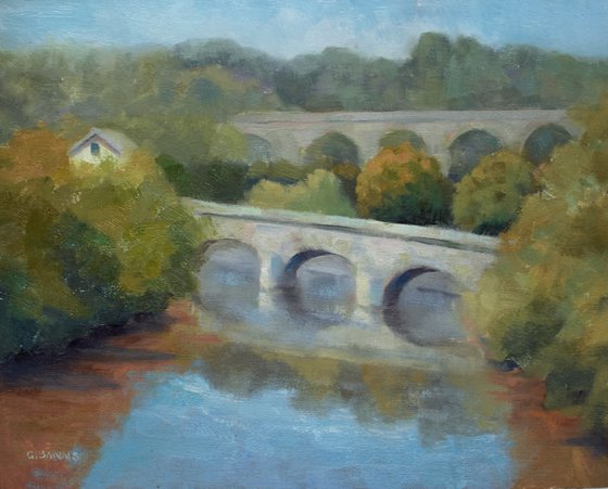 River Viaduct and Railway Line