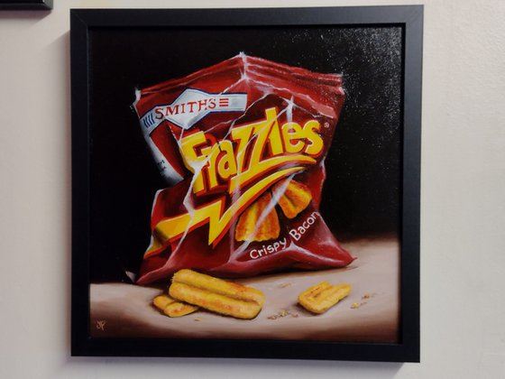 Frazzles crisps  still life