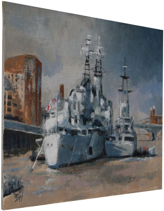 HMS Belfast - Battleship Grey