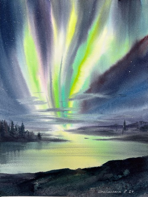 Northern lights #44 by Eugenia Gorbacheva