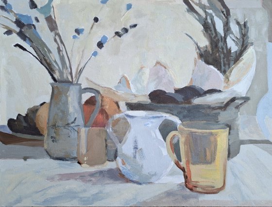White still life