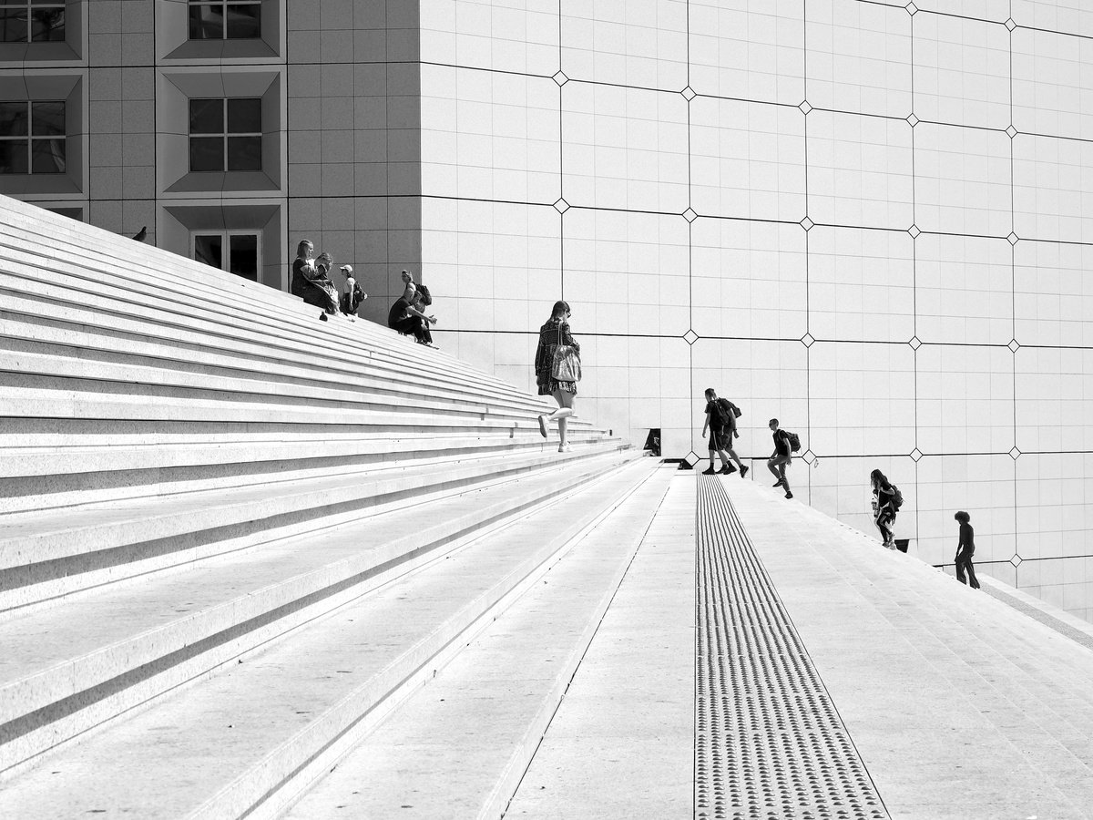 Les Marches de la Grande Arche 2 Photograph by Alex Cassels