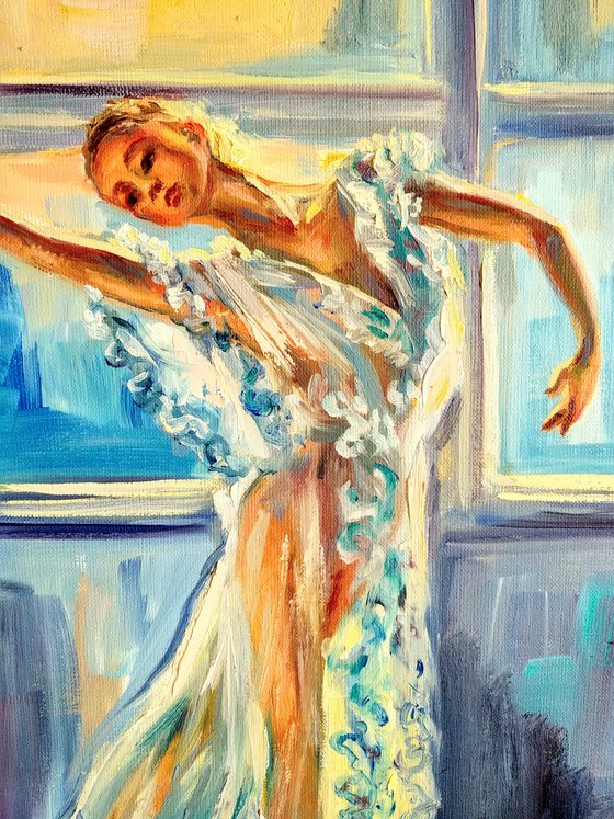Ballerina Portrait Ballet Art Dancer Light Window Sunny Picture Beautiful Woman