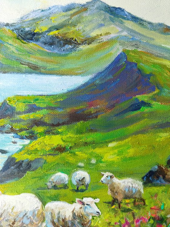 Pastoral Serenity with sheep