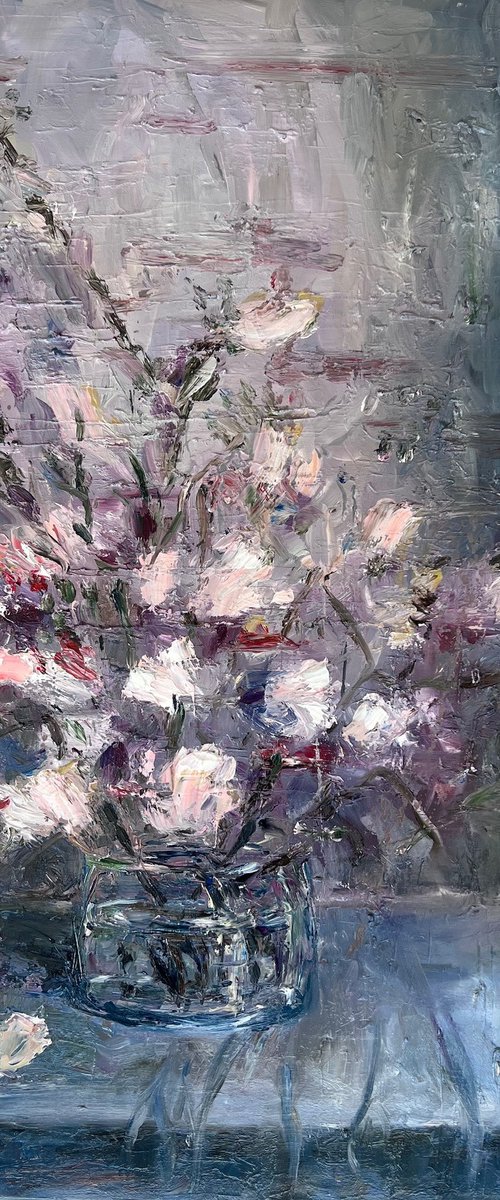 DAWN BLOOMING FLOWERS by EGLE KURLIANSKAITE